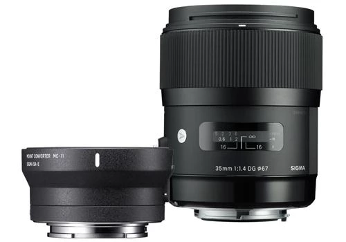 Combo Sigma 35mm f/1.4 DG HSM Art Lens for Canon EF và MC-11 Mount Converter For Sony