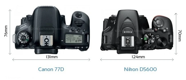 Khi Canon EOS 77D gặp Nikon D5600